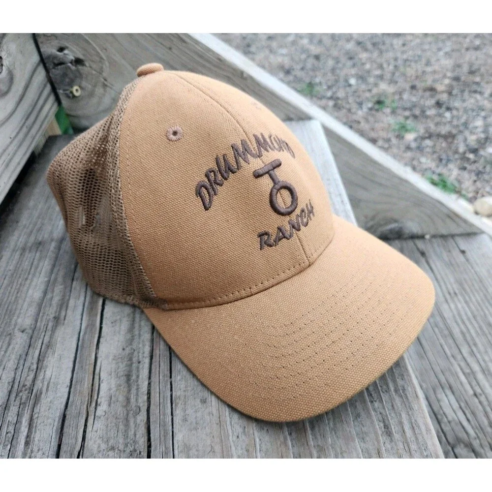 Drummond Ranch Baseball Cap Pioneer Woman Adjustable Backstop Outdoor Cap.